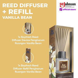 Bayfresh Reed Diffuser Pengharum Ruangan + Refill - Vanilla Bean