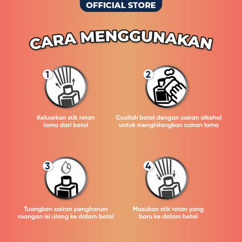 Bayfresh Reed Diffuser Device Pengharum Ruangan Yuzu Peach