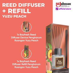 Bayfresh Reed Diffuser Pengharum Ruangan + Refill - Yuzu Peach