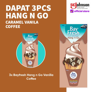 [Dapat 3 pcs] Bayfresh Hang n Go Vanilla Coffee