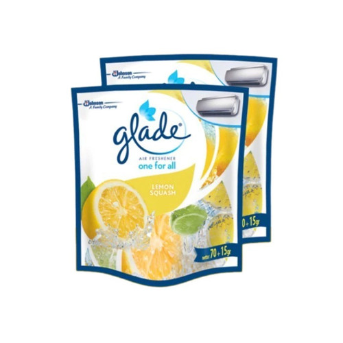 (Dapat 2Pcs) Glade One For All Lemon Squash 70gr Pengharum Ruangan
