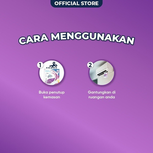 [Dapat 3 pcs] Glade Hang It Fresh Lavender 8gr