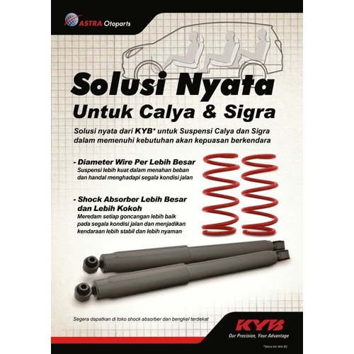 Paket Shockbreaker & Per Kayaba Sigra / Calya Belakang 2016-now