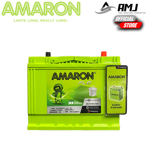 Amaron Flo Aki Mobil Volvo 264 95D26R / NS70 12V 65Ah Aki Kering