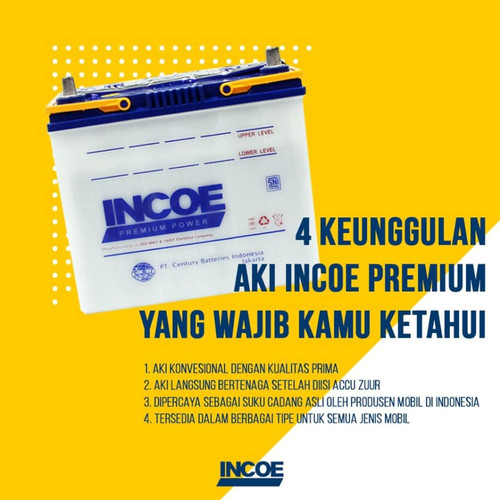 AKI FORKLIFT INCOE PREMIUM ASTRA N200 Aki Basah 12V / 200Ah