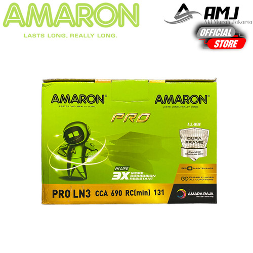 Aki Mobil Ln3 /Din74l / Din84 Amaron Hi-Life 84ah Garansi 1 Tahun
