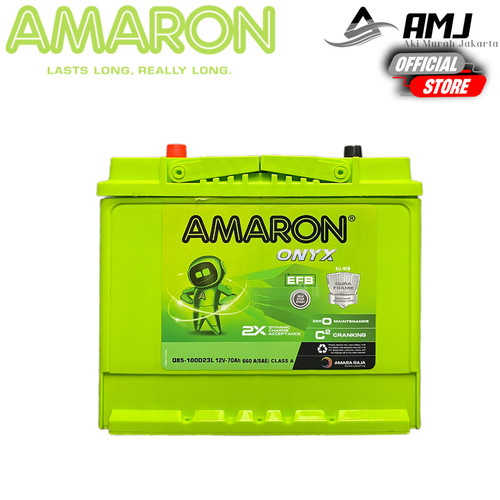 GARANSI 1 TAHUN Aki Mobil MAZDA ISTOP Q85 / 90D23L Amaron Hi-Life 65Ah