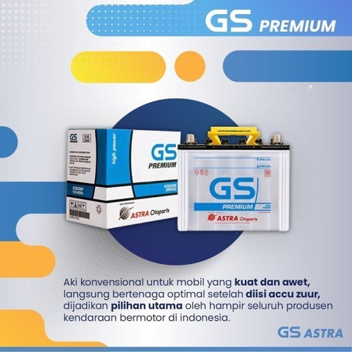 AKI DAIHATSU TAFT SERIES GS PREMIUM ASTRA N100 95E41R Aki Basah 100Ah