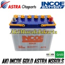 Aki Mobil INCOE GOLD Astra NS60LS Aki Basah 12V / 45 Ah