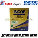 Aki Mobil Suzuki Splash INCOE GOLD Astra NS40 Aki Basah 12V / 32 Ah