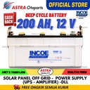 Baterai / Aki INCOE PREMIUM 200 Ah - 12 Volt, Deep Cycle Battery/Accu