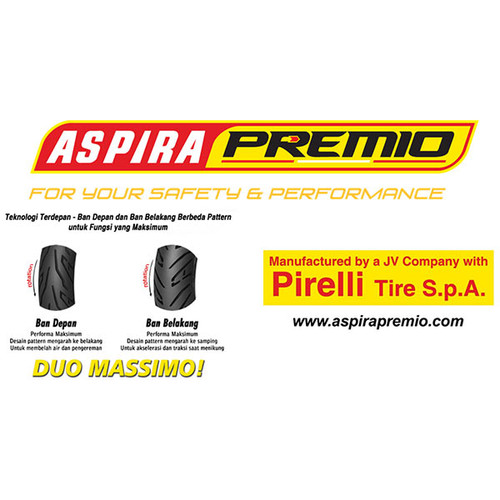 Aspira Premio Sportivo 120/60-17F Tubeless (Depan) untuk Honda CBR 250