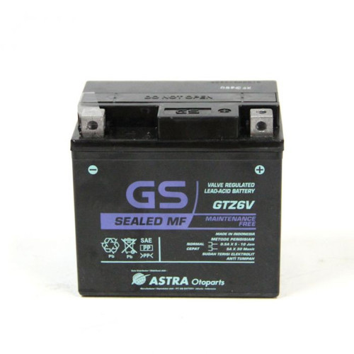 Aki Motor MF GS ASTRA GTZ-6V Vario 125 esp,Vario 150,Beat ISS, Mio SSS