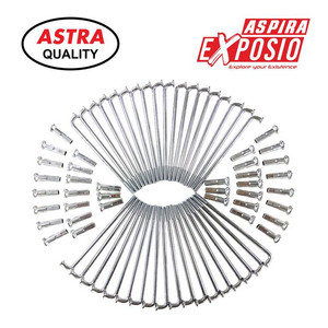 Spoke Set Chrome ASPIRA EXPOSIO Depan Motor Supra X 125, Karisma