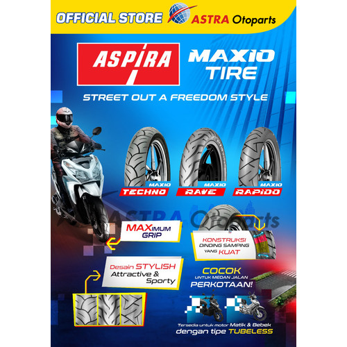 Aspira Maxio Rapido 70/90-14 Untuk Motor Scootic (15-70/9014-RAPIDO)