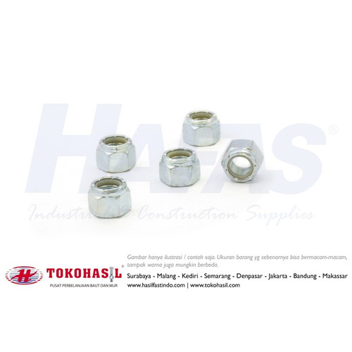 Nylon Nut / Mur Nylon 1" - 14T (putih)