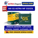 Aki GS ASTRA MF 55D23L untuk mobil Toyota Innova, Camry, Fortuner