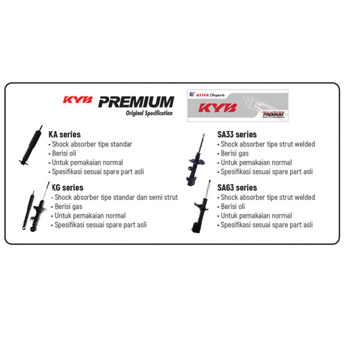 Shock Depan - Ertiga - Premium KYKA-SA333131-32 (2012-2018)