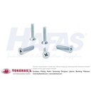 Machine Screw JF M5x10 / Sekrup JF M5 x 10 (Putih)