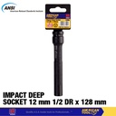 Impact Deep Socket 1/2” 12mm Xtra Long American Tool 8959447
