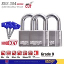Gembok Key Alike 50mm x 3Pcs American Secure S931350K3A