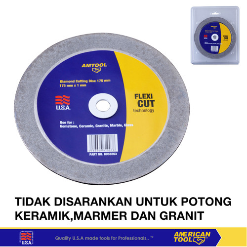 Mata Gerinda potong batu Flexi cut 175mm X 1mm American Tool 8958263