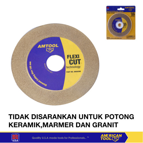 Mata Gerinda potong batu Flexi cut 100 X 0.8mm American Tool 8958260