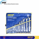 Kunci Ring Pas Set 14Pcs 8~32mm Raise Panel American Tool 9910012