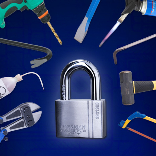 Gembok American Secure Master key by req 50mm Pendek S931350M