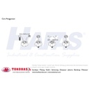Handle Wheel / Knob Star (Knob Bintang) M12, M 12 - Hitam
