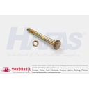 Baut & Mur Baja_ HT B/N 8.8 F7 M8x35 - P1.25 (kuning), Half