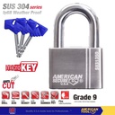 Gembok American Secure 50mm Pendek S931350