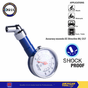 Tire Gauge Dial Type 100 Psi American Tool 8958298