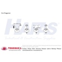 Handle Wheel / Knob Star (Knob Bintang) M6, M 6 - Hitam