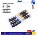 Obeng Ketok Set 6Pcs (S2)/Go Trough Screwdriver American Tool 8957752