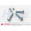 B/N M5 x 20 (Baut Mur Mili Putih M 5 x 20, BN M5x20) – P0.80