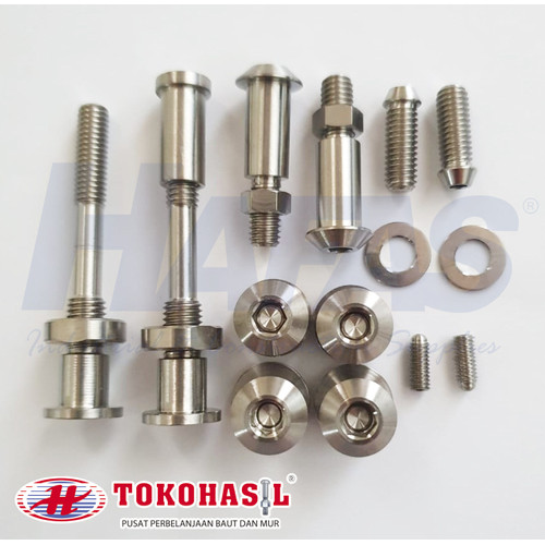 Baut Sepeda Lipat 2018 & UP (BRAKE set) - Putih, SURABAYA