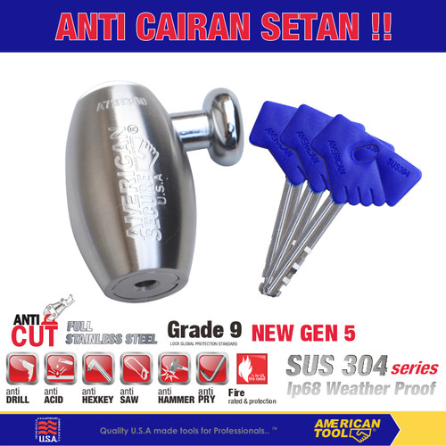 Gembok Motor / Disc Brake Lock American Secure A731380