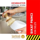 Kenmaster Sikat Panci KM-9629 / Sikat Sisal Bambu / Sikat Pembersih Serbaguna / Sikat Gagang Pendek - OL108