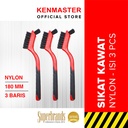 Kenmaster Sikat Kawat Nylon KM-S03 180MM 3 Pcs/Set -SIKT030