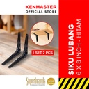Kenmaster Siku Rak 6 X 8 CM - 1 set isi 2 PCS - SKRK033 Siku Penyangga - SKRK033