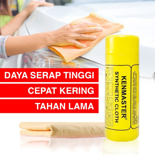 GROSIR - 1 DUS LAP PLAS CHAMOIS YELLOW BOX KENMASTER ISI 100 PCS