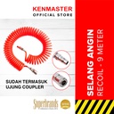 Kenmaster Selang Angin Spiral Kompresor 9 Meter KM-1255 Hose / Selang Air / Recoil Air - SLNG197