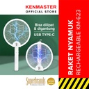 Kenmaster Raket Nyamuk Rechargeable USB + UV KM-623 / Raket Nyamuk Cas Serangga / Raket Serangga / Raket Lalat - Mosquito Killer / Pembasmi Serangga