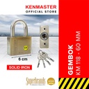 Kenmaster Gembok BRONZE 60MM - KM-118 / Gembok Anti Maling / Gembok Pagar Kunci Gembok - GMBK118'