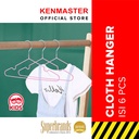 Kenmaster Gantungan Baju anak isi 6 Pcs / Hanger KM-1667 1 Set - ISI 6 PCS - GANT099