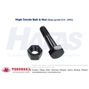 Baut & Mur HT B/N UNC 7/8 x 6, Baja 8.8 (High Tensile) - Half