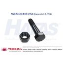Baut & Mur HT B/N UNC 7/8 x 4, Baja 8.8 (High Tensile) - Half