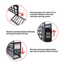Kenmaster Rak Dokumen Lipat Hitam KM-918 / File Box Black / Rak Penyimpanan File - OL111