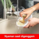 Kenmaster Sikat Panci KM-9629 / Sikat Sisal Bambu / Sikat Pembersih Serbaguna / Sikat Gagang Pendek - OL108